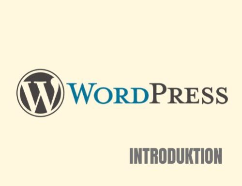 Introduktion till WordPress